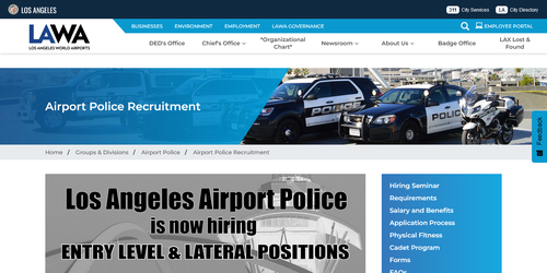 Los Angeles Airport Police Recruitment